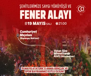 Şehitlere saygı yürüyüşü