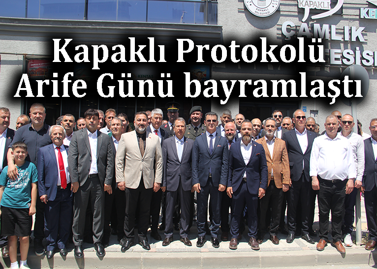 Kapaklı'da resmi bayramlaşma Arife Günü yapıldı