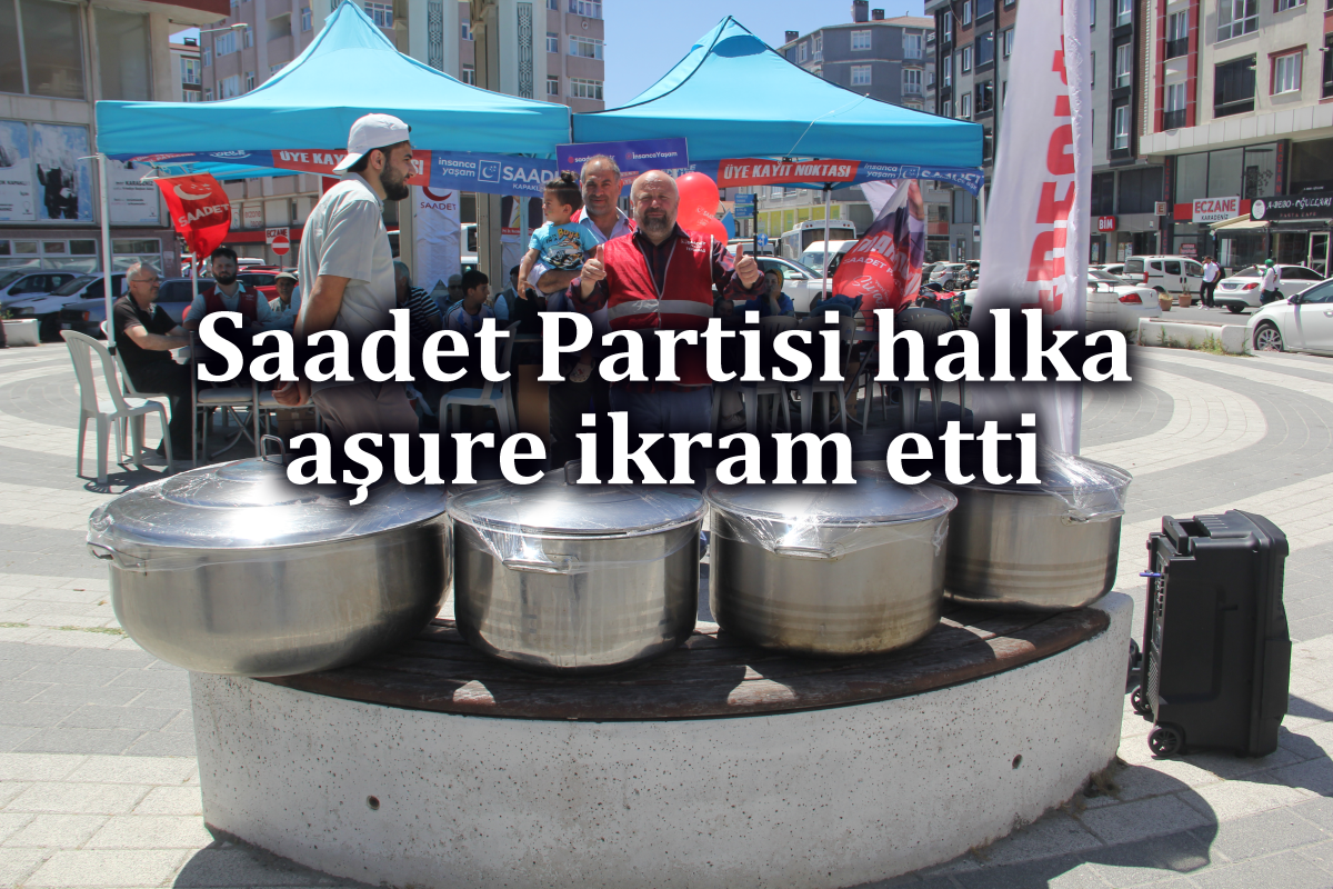 Saadetlilerden aşure ikramı